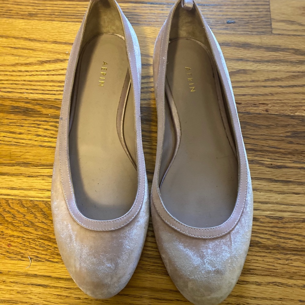 Pink Velvet Aerin Ballet Flats, 37